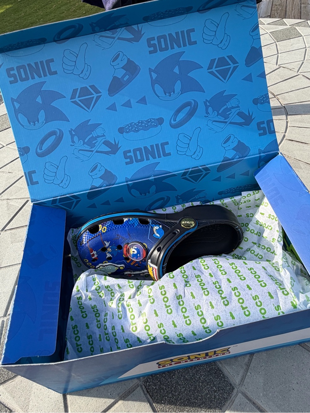 Sonic Kids Crocs with Character Graphics